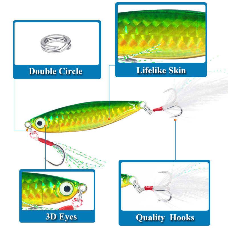 XY-524 Spinner and Spoon Lures – Flashy Metal Lures for Predator Fish – Wholesale