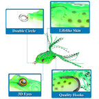 XY-68 Frog Lures – Topwater Frog Bait for Weeds and Lily Pads – Bulk