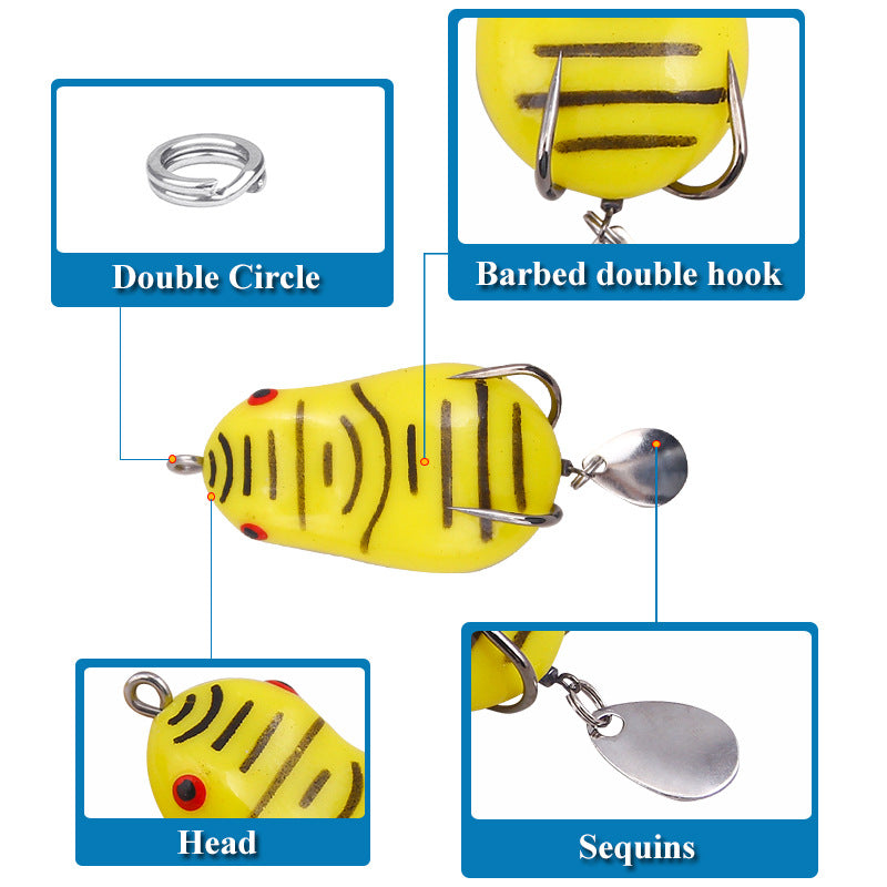 XY-11 Frog Lures – Topwater Frog Bait for Weeds and Lily Pads – Bulk