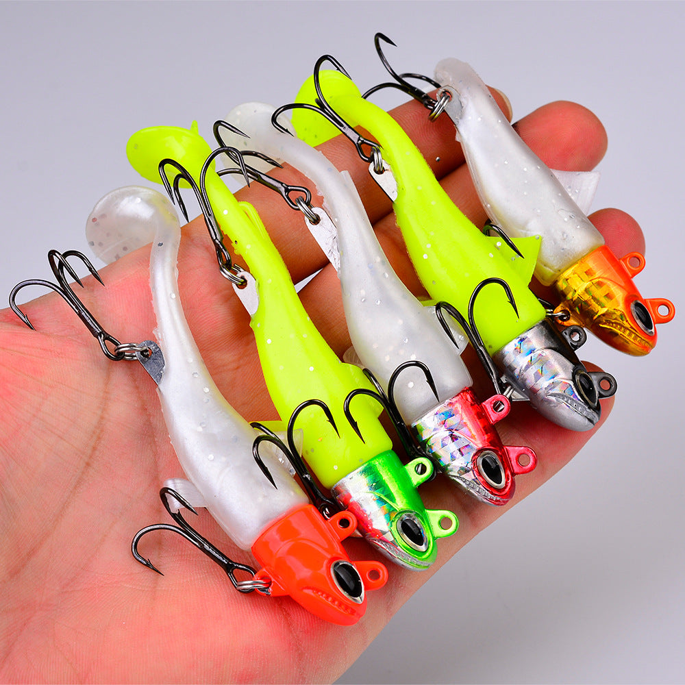 DW-6083 Jig Head Lures – Lead Head Jig with Soft Body – Bulk Order