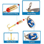 XY-69 Spinner and Spoon Lures – Flashy Metal Lures for Predator Fish – Wholesale