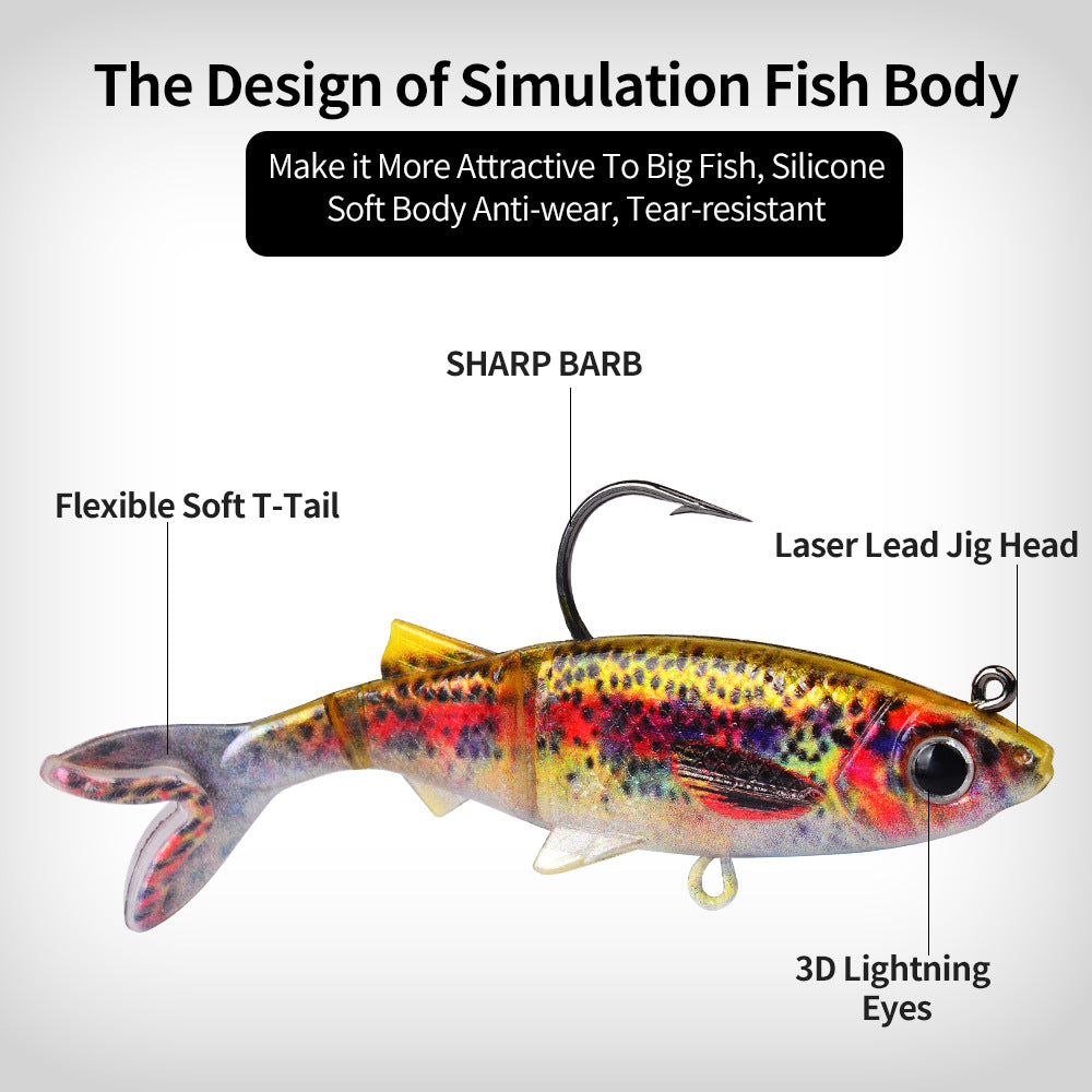 DW-6093 Jig Head Lures – Lead Head Jig with Soft Body – Bulk Order