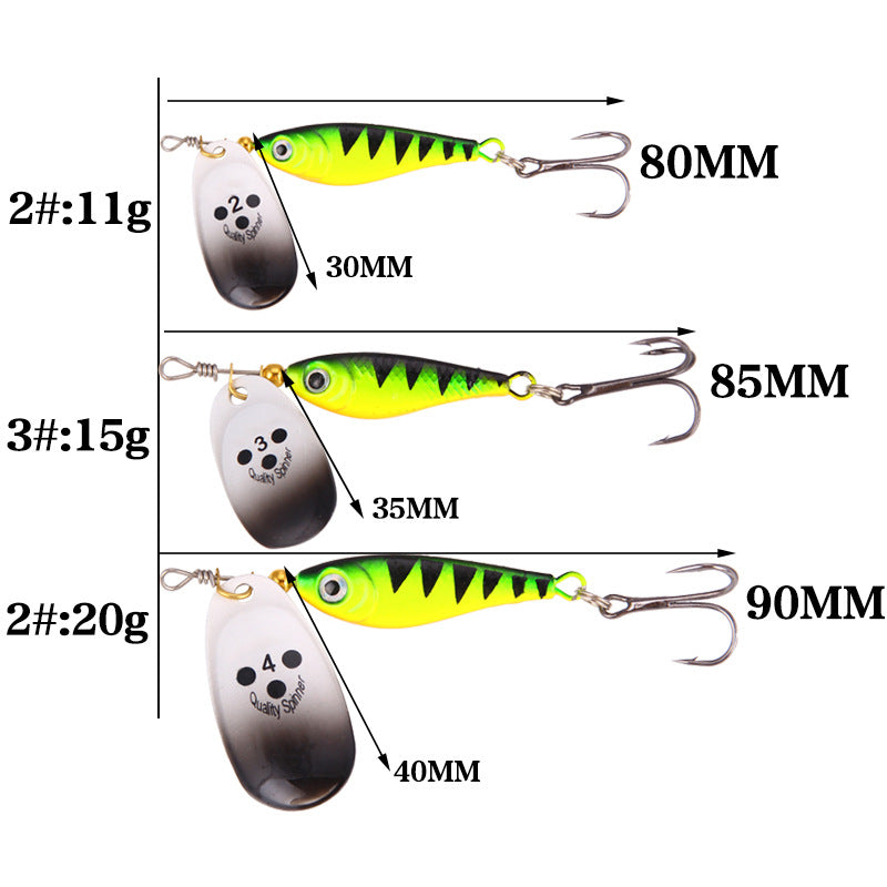 XY-194 Spinner and Spoon Lures – Flashy Metal Lures for Predator Fish – Wholesale