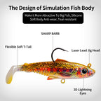 DW-6091 Jig Head Lures – Lead Head Jig with Soft Body – Bulk Order