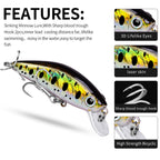 DW457 Minnow Lures – Swimming Bait for Freshwater and Saltwater – Bulk