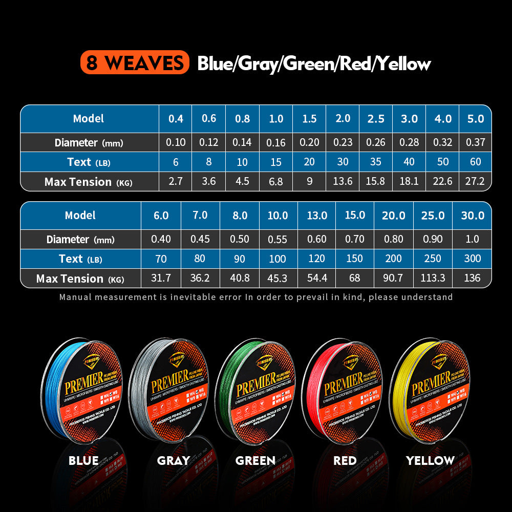 PE Braid 8-Strand Fishing Line – High Sensitivity Braided Line – Bulk Order