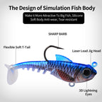 DW-6095 Jig Head Lures – Lead Head Jig with Soft Body – Bulk Order