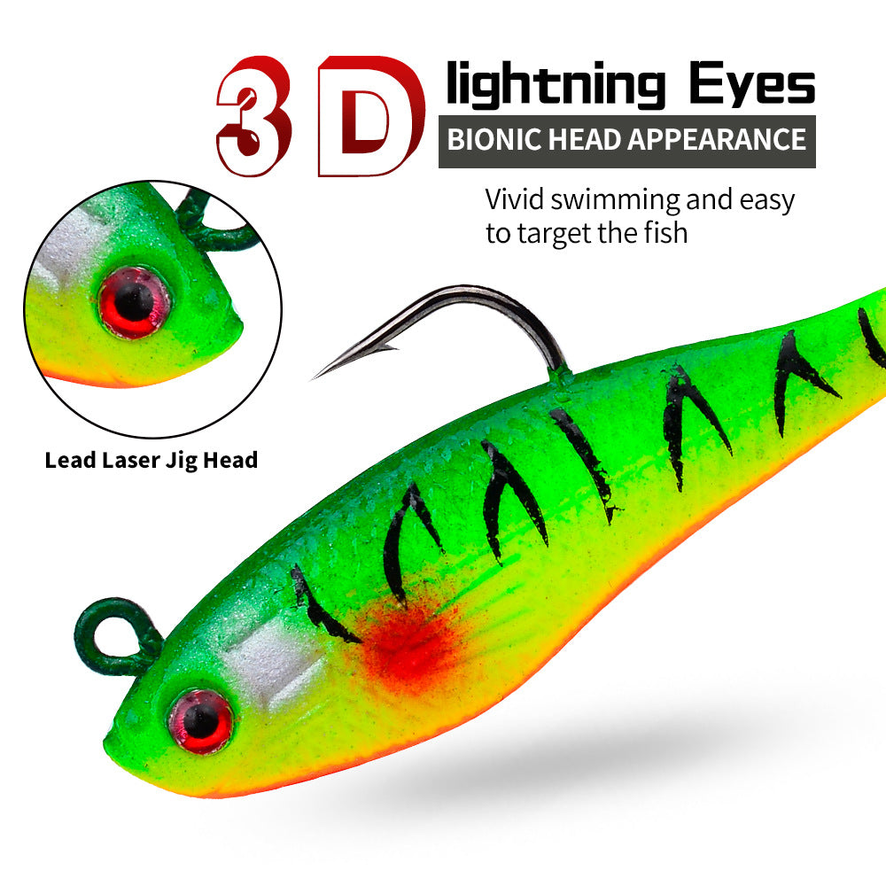 DW-6088 Jig Head Lures – Lead Head Jig with Soft Body – Bulk Order
