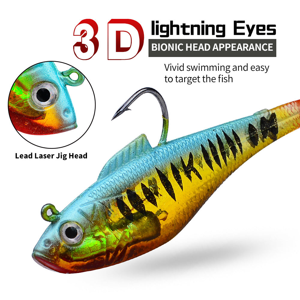 DW-6085 Jig Head Lures – Lead Head Jig with Soft Body – Bulk Order