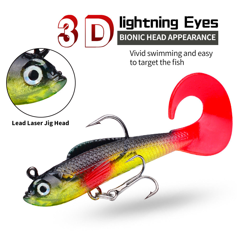 DW-6089 Jig Head Lures – Lead Head Jig with Soft Body – Bulk Order