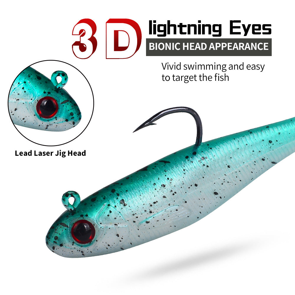 DW-6092 Jig Head Lures – Lead Head Jig with Soft Body – Bulk Order