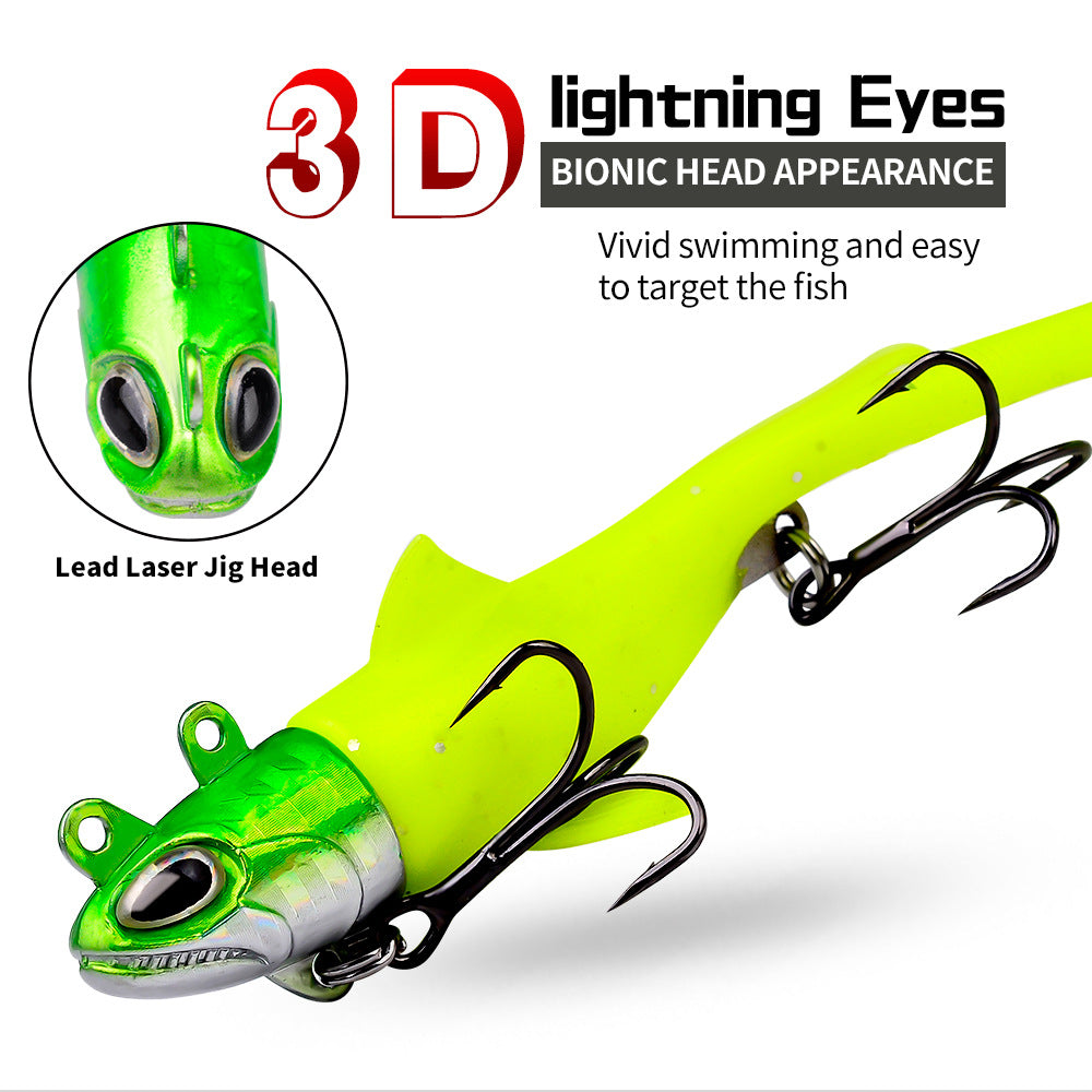 DW-6083 Jig Head Lures – Lead Head Jig with Soft Body – Bulk Order