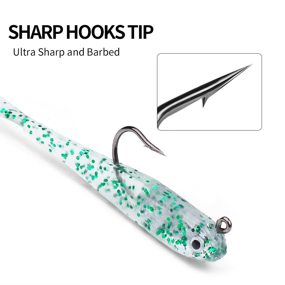 DW-6090 Jig Head Lures – Lead Head Jig with Soft Body – Bulk Order