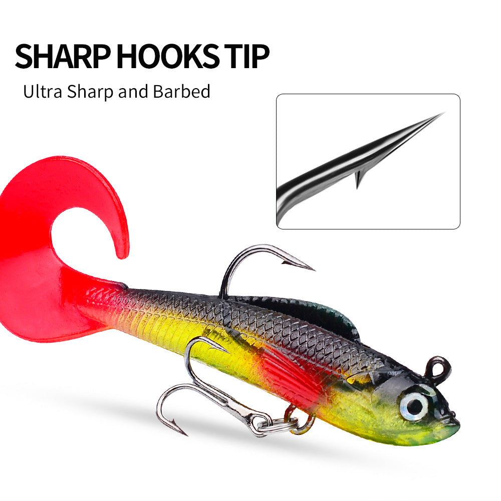 DW-6089 Jig Head Lures – Lead Head Jig with Soft Body – Bulk Order