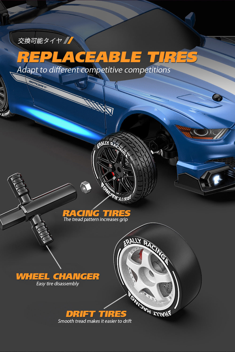 T Drift Car 1:24 High-Speed RC Drift Car – Ultimate Racing Fun!