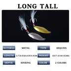 XY-554 Spinner and Spoon Lures – Flashy Metal Lures for Predator Fish – Wholesale