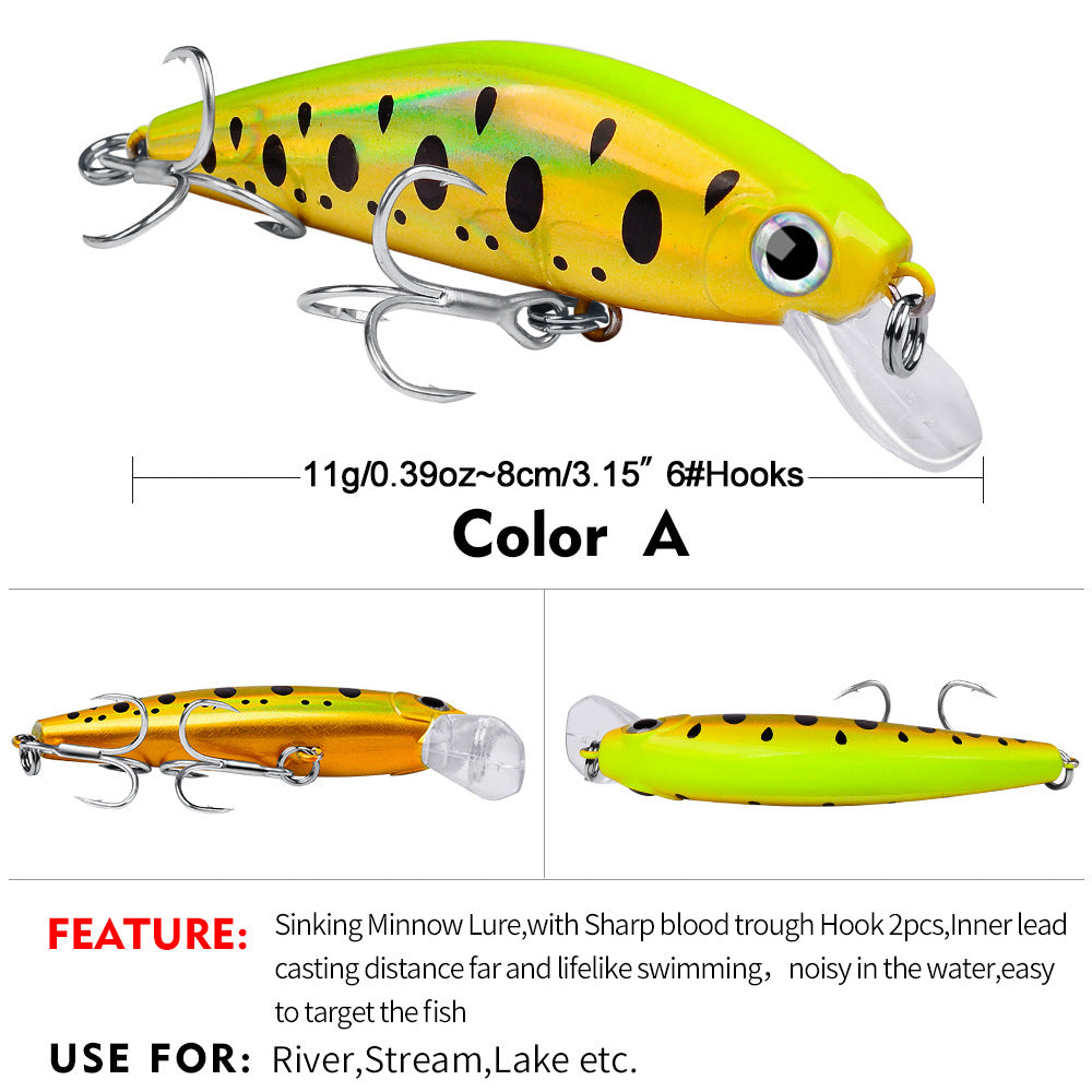 DW457 Minnow Lures – Swimming Bait for Freshwater and Saltwater – Bulk