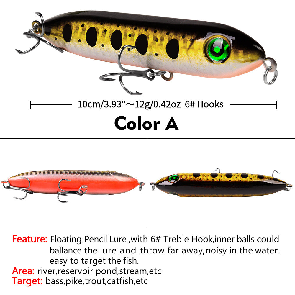 DW1023 Pencil Lures – Topwater Stick Bait for Surface Fishing – Wholesale