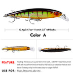 DW1199 Minnow Lures – Swimming Bait for Freshwater and Saltwater – Bulk
