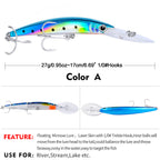 DW358 Minnow Lures – Swimming Bait for Freshwater and Saltwater – Bulk