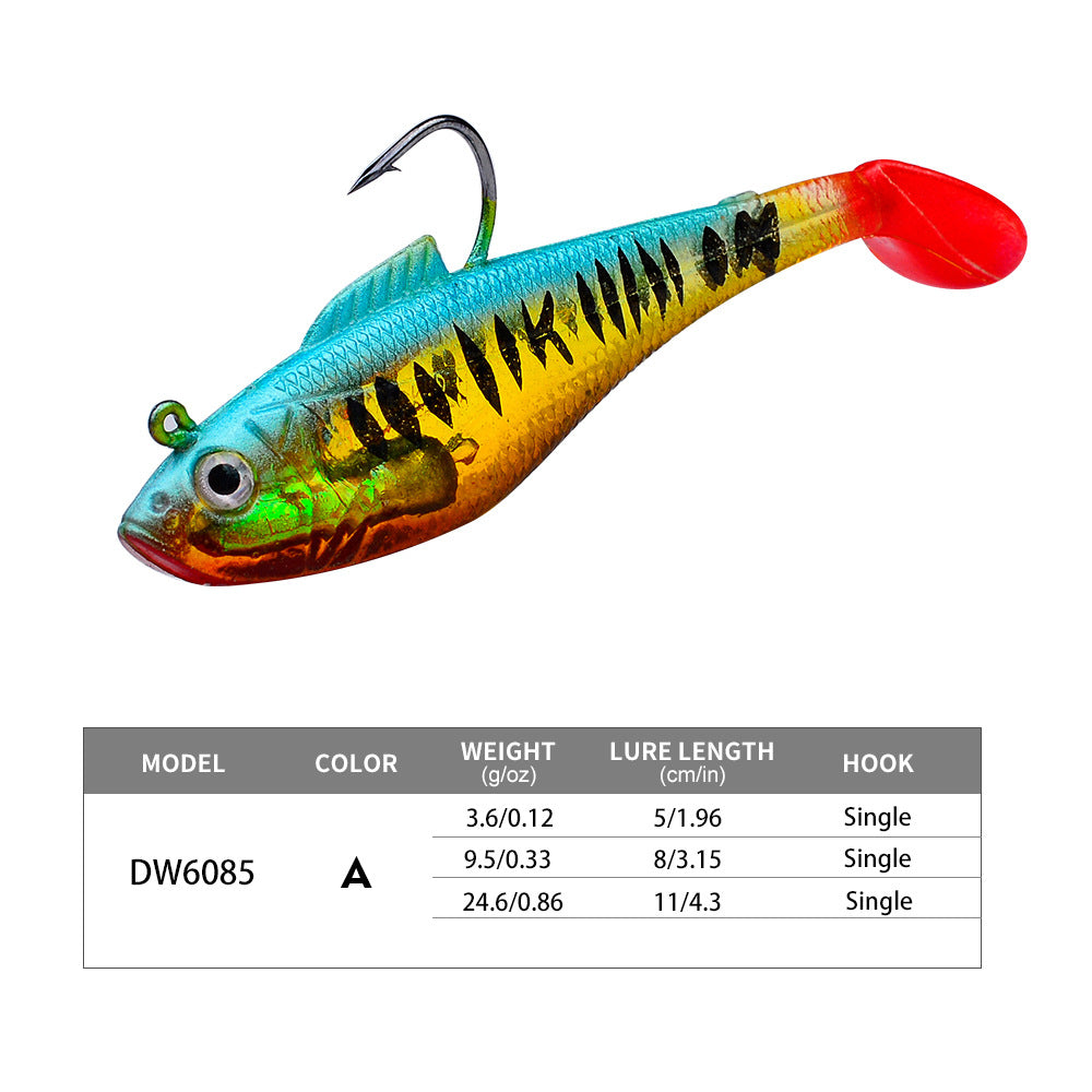 DW-6085 Jig Head Lures – Lead Head Jig with Soft Body – Bulk Order