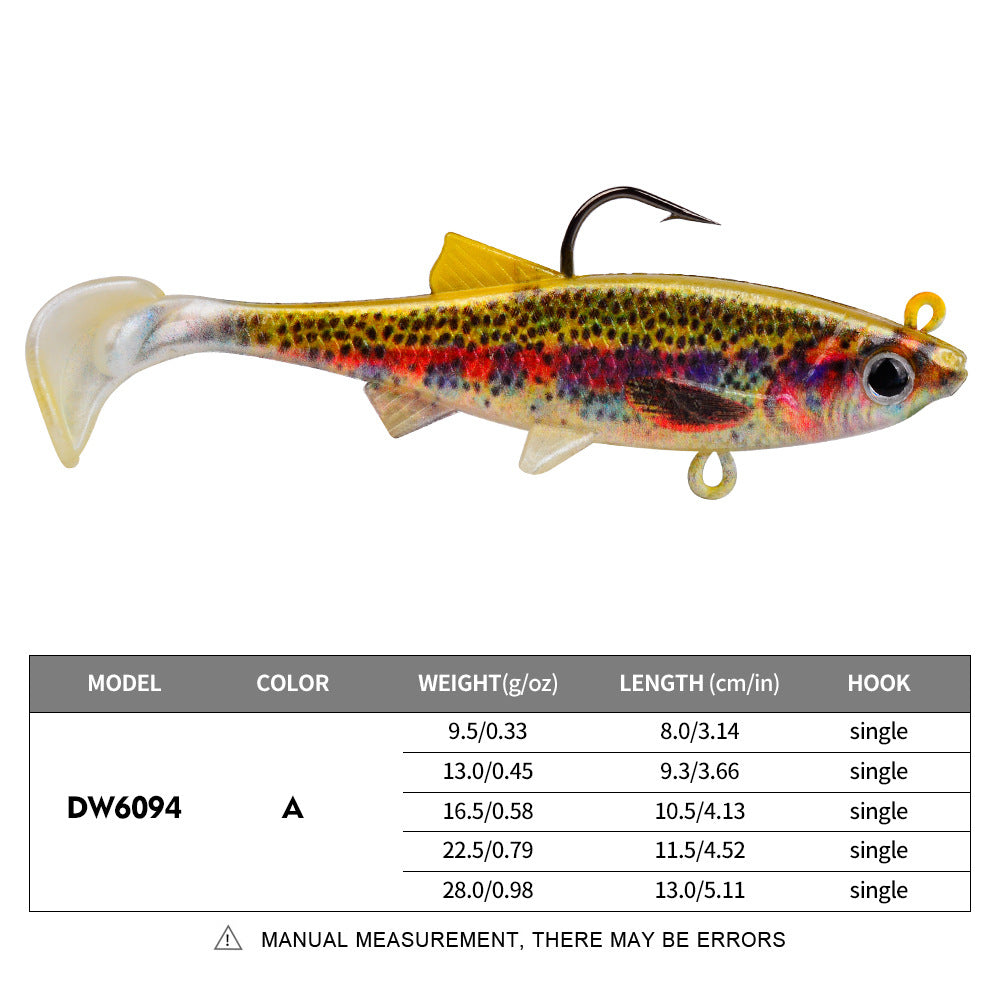 DW-6094 Jig Head Lures – Lead Head Jig with Soft Body – Bulk Order