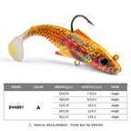 DW-6091 Jig Head Lures – Lead Head Jig with Soft Body – Bulk Order