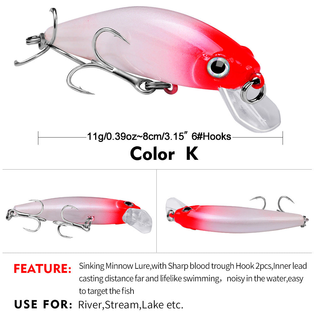 DW457 Minnow Lures – Swimming Bait for Freshwater and Saltwater – Bulk