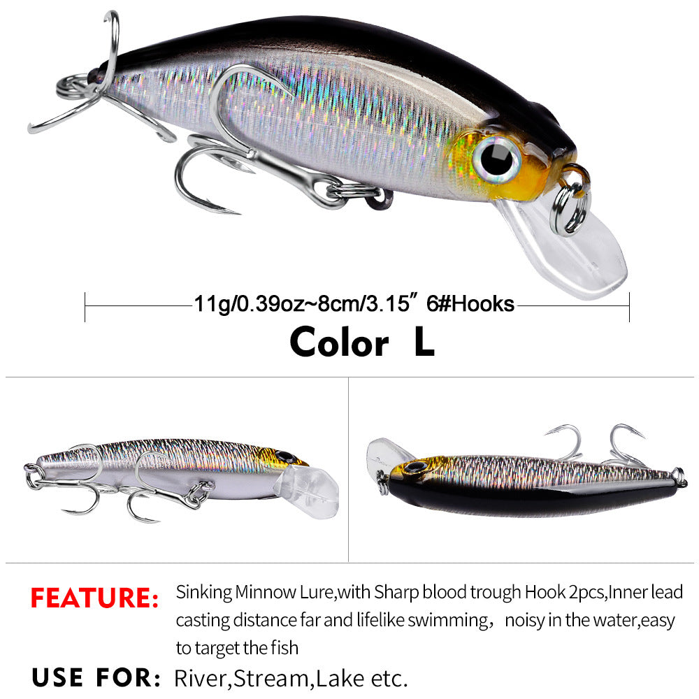 DW457 Minnow Lures – Swimming Bait for Freshwater and Saltwater – Bulk