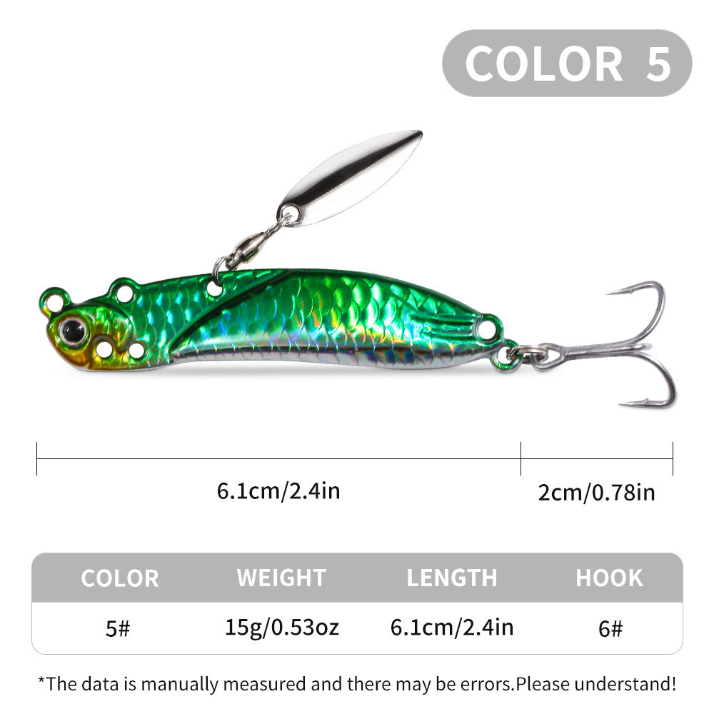 YE-352 VIB Lures – Vibration Metal Bait for Deep Water Fishing – Bulk