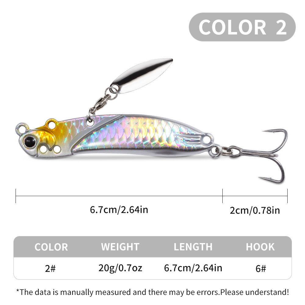 YE-352 VIB Lures – Vibration Metal Bait for Deep Water Fishing – Bulk