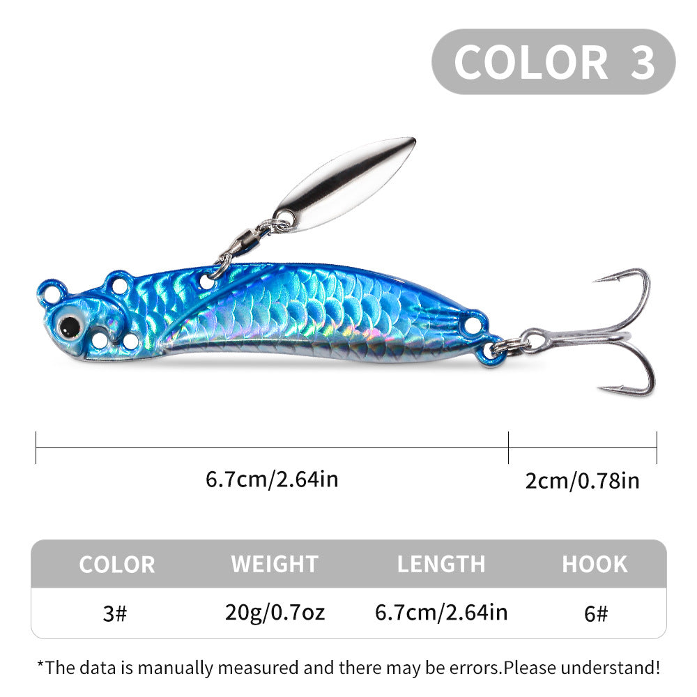 YE-352 VIB Lures – Vibration Metal Bait for Deep Water Fishing – Bulk