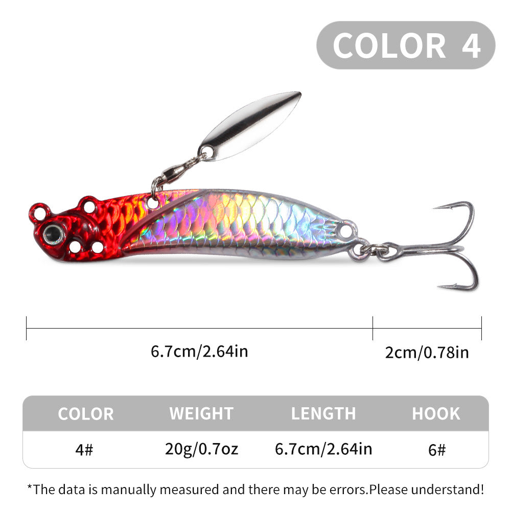 YE-352 VIB Lures – Vibration Metal Bait for Deep Water Fishing – Bulk