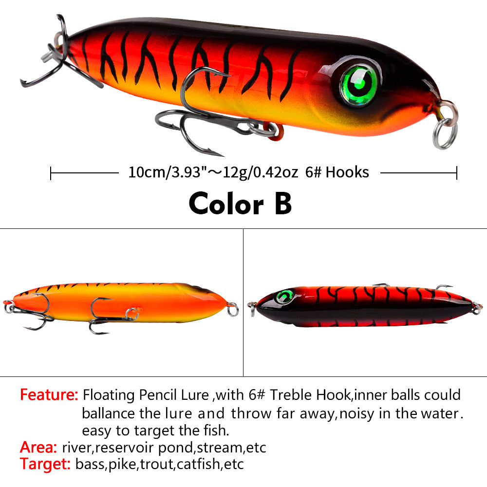 DW1023 Pencil Lures – Topwater Stick Bait for Surface Fishing – Wholesale