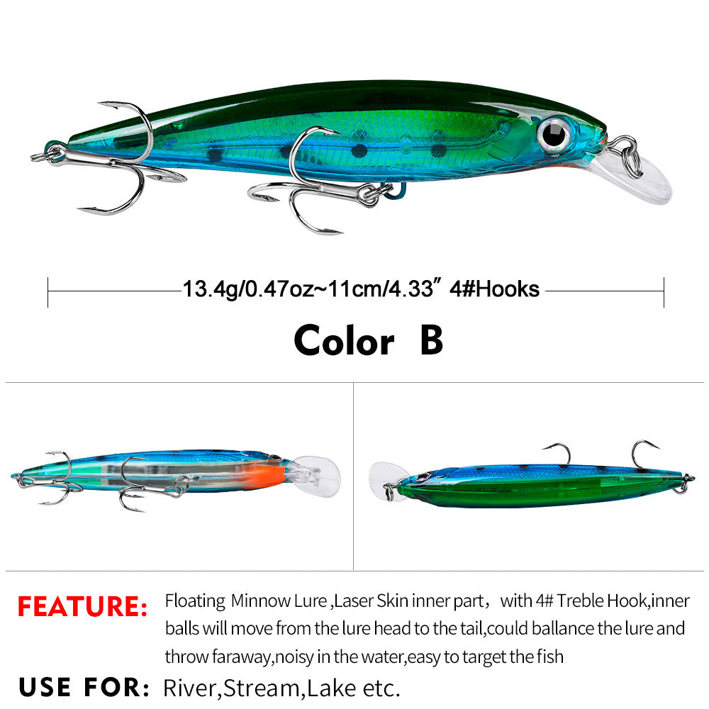 DW1199 Minnow Lures – Swimming Bait for Freshwater and Saltwater – Bulk