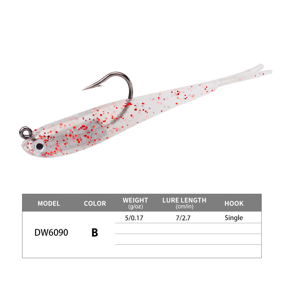 DW-6090 Jig Head Lures – Lead Head Jig with Soft Body – Bulk Order