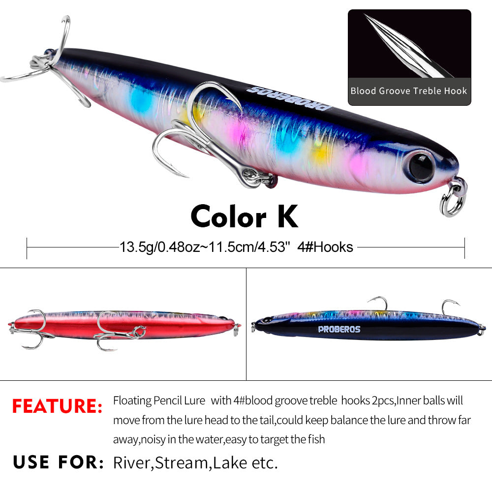 SW453 Pencil Lures – Topwater Stick Bait for Surface Fishing – Wholesale