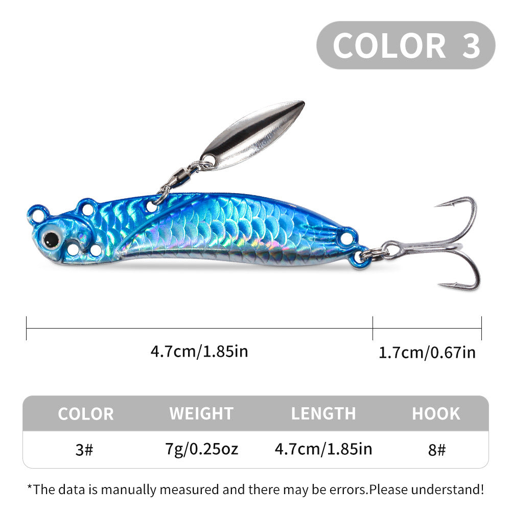 YE-352 VIB Lures – Vibration Metal Bait for Deep Water Fishing – Bulk