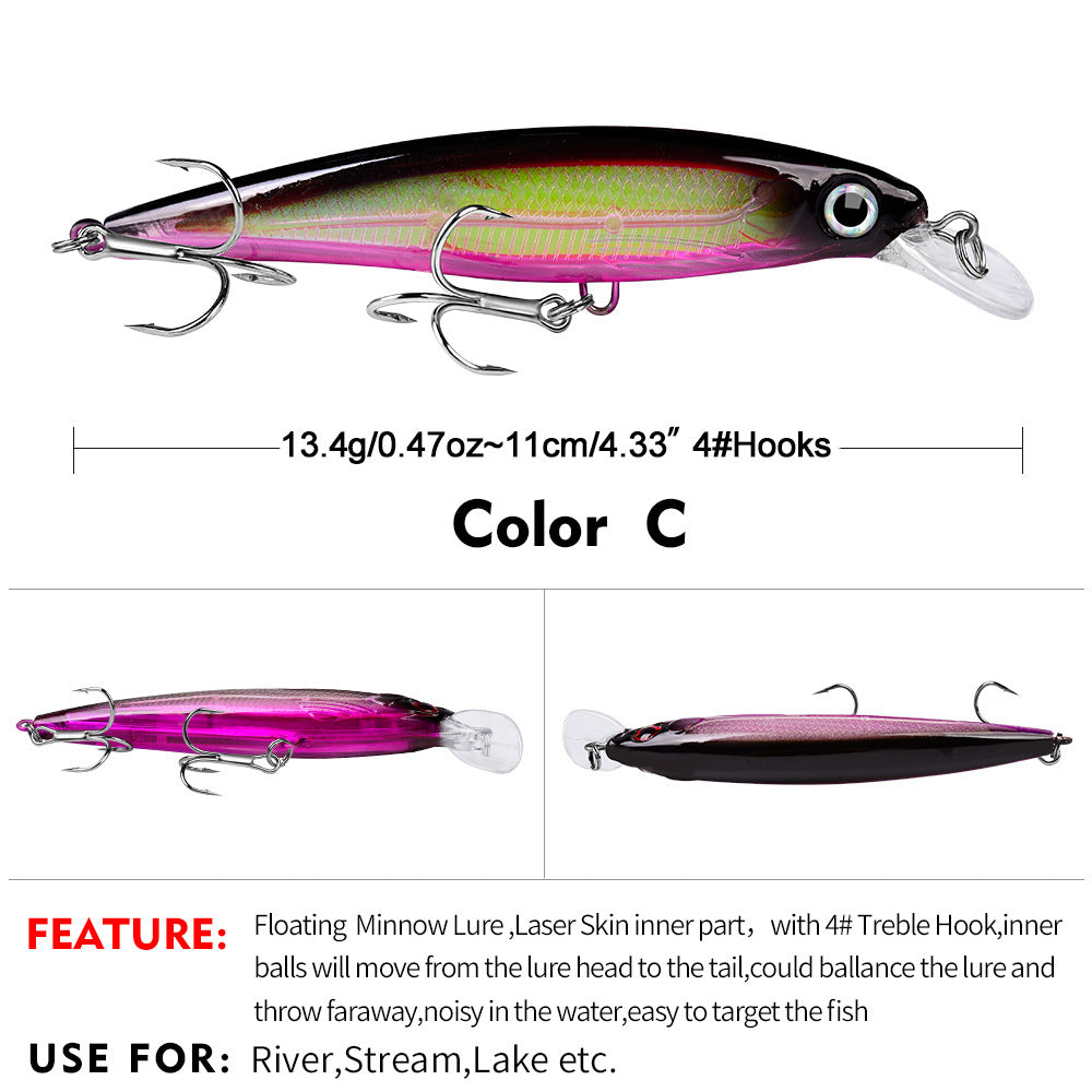 DW1199 Minnow Lures – Swimming Bait for Freshwater and Saltwater – Bulk
