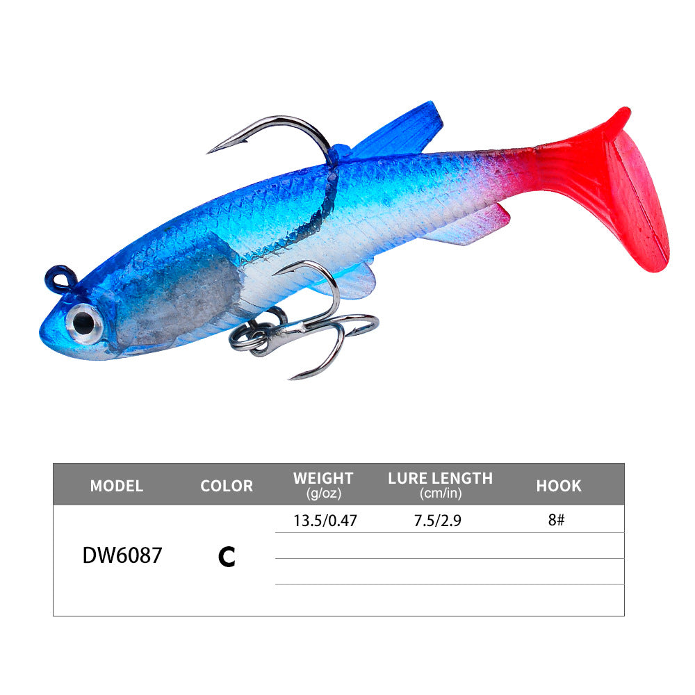 DW-6087 Jig Head Lures – Lead Head Jig with Soft Body – Bulk Order