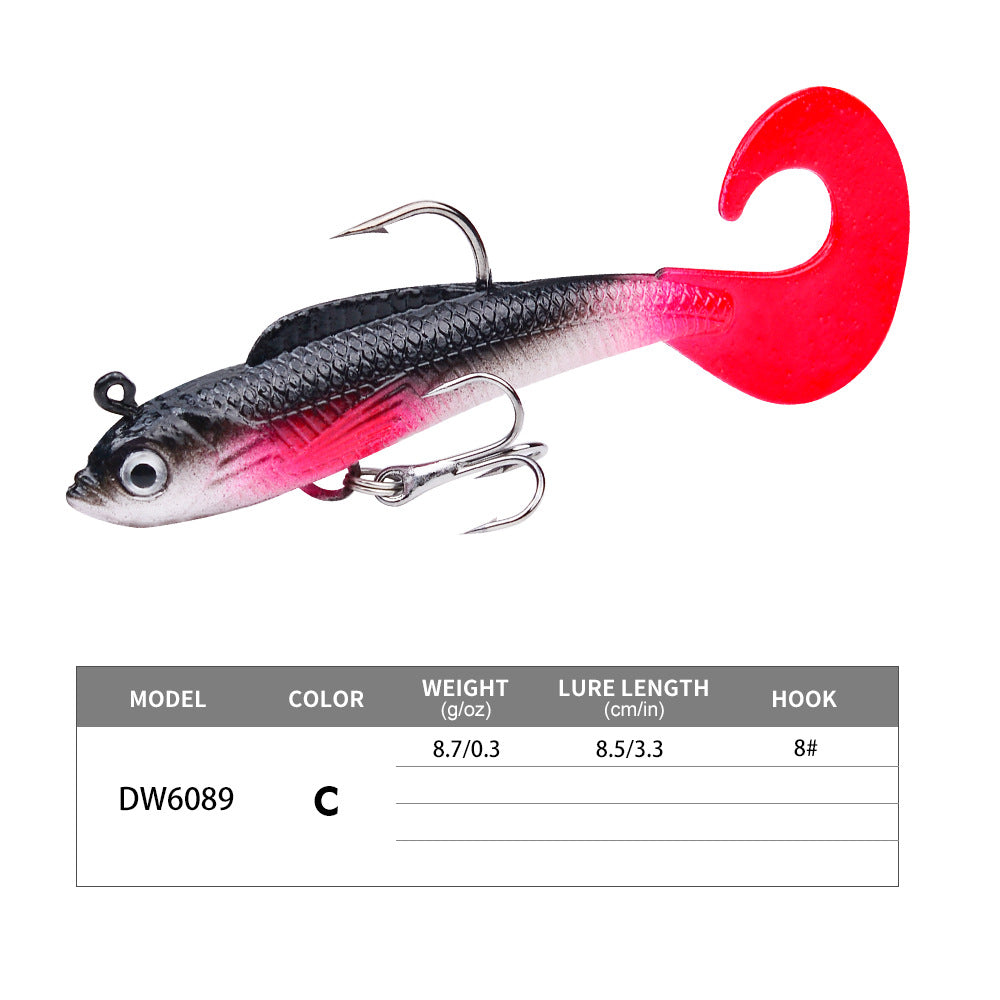 DW-6089 Jig Head Lures – Lead Head Jig with Soft Body – Bulk Order
