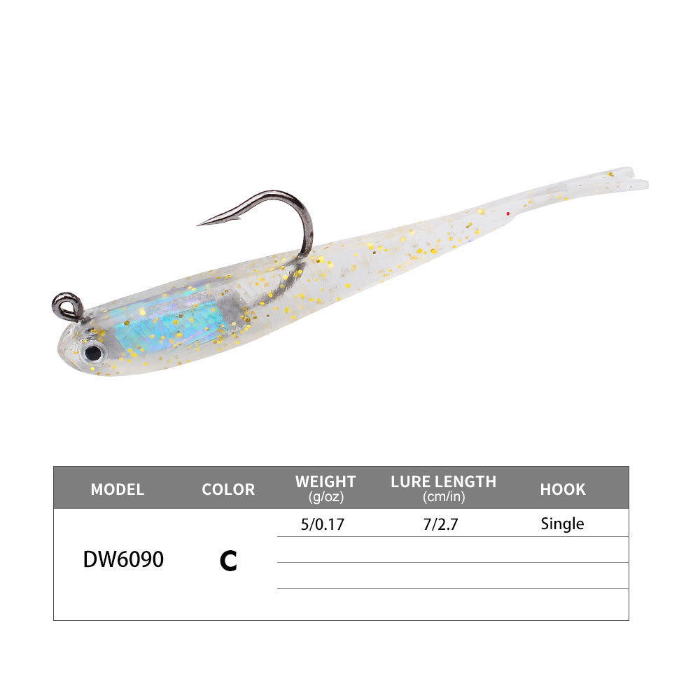 DW-6090 Jig Head Lures – Lead Head Jig with Soft Body – Bulk Order