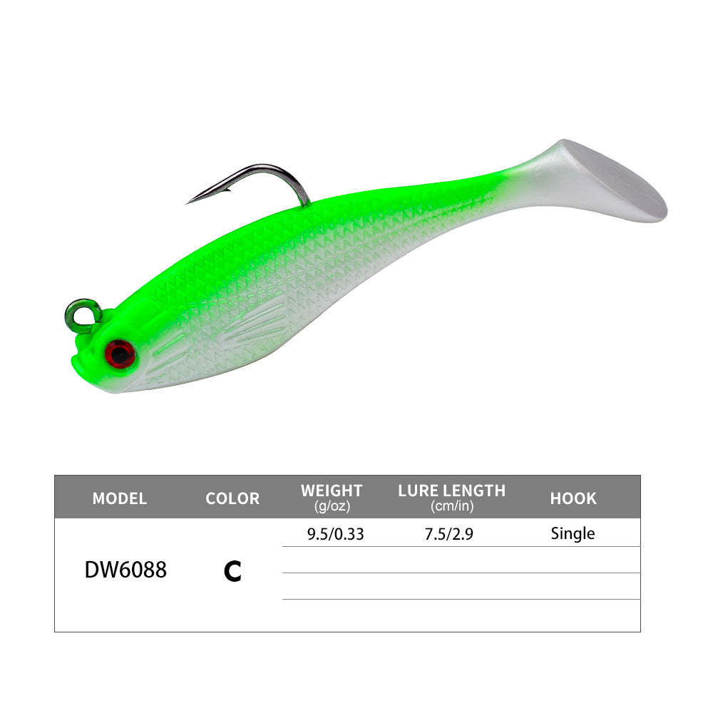 DW-6088 Jig Head Lures – Lead Head Jig with Soft Body – Bulk Order