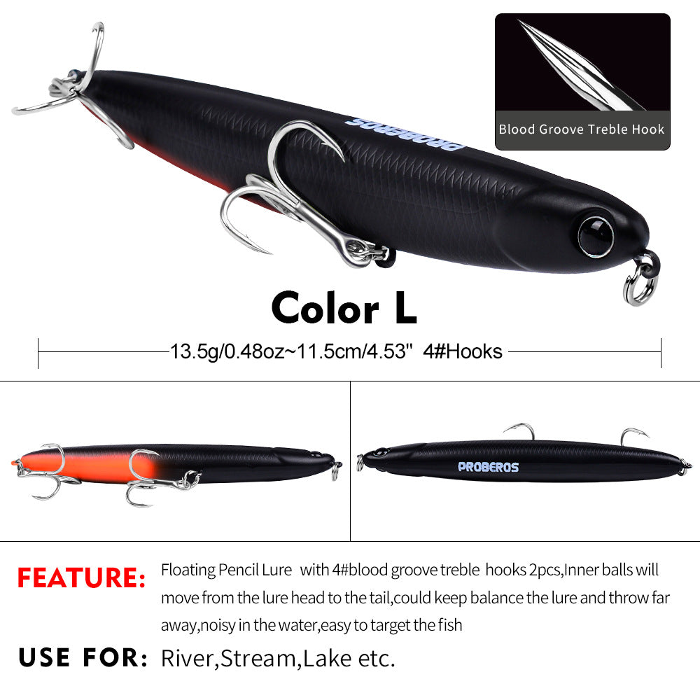 SW453 Pencil Lures – Topwater Stick Bait for Surface Fishing – Wholesale