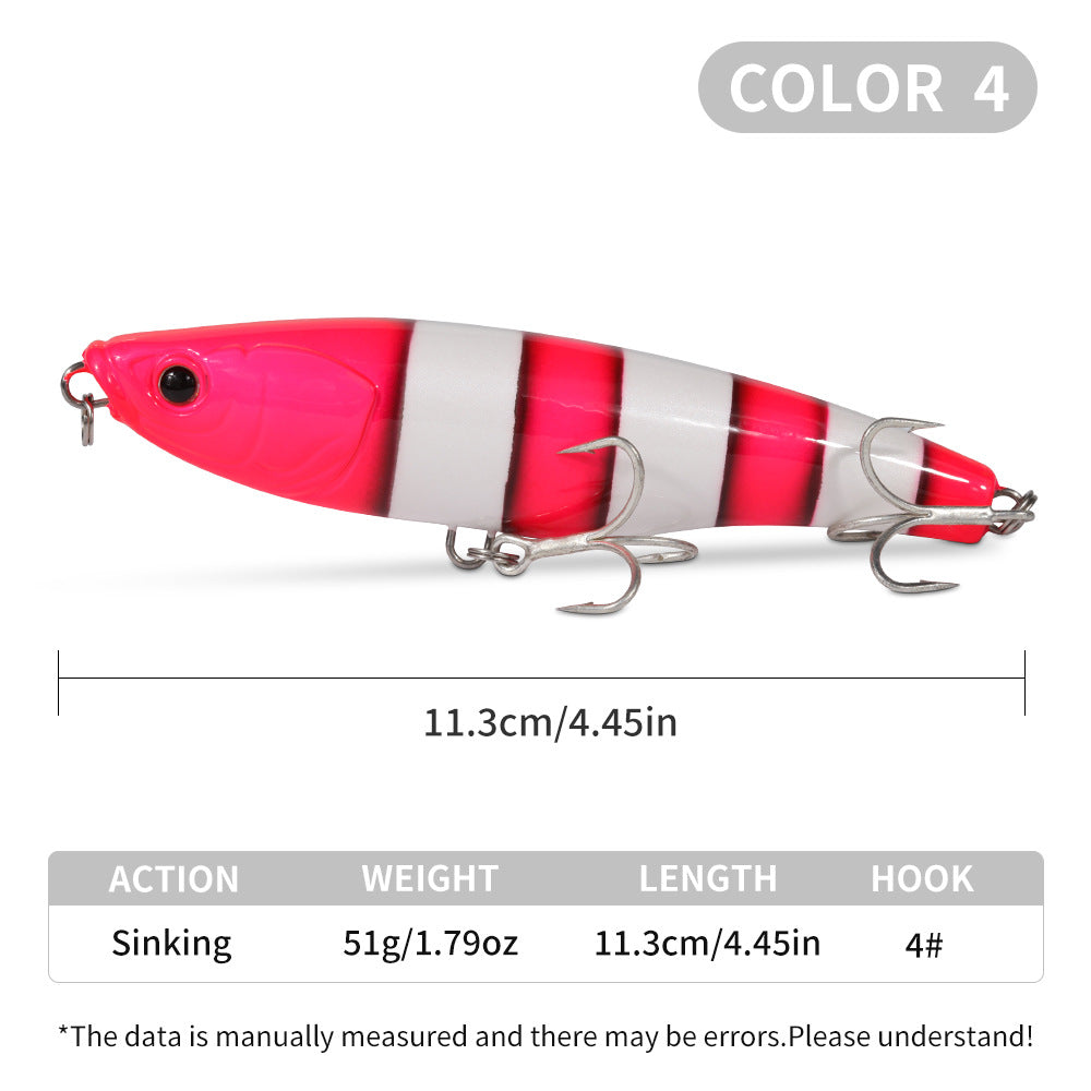 XY-511 Pencil Lures – Topwater Stick Bait for Surface Fishing – Wholesale