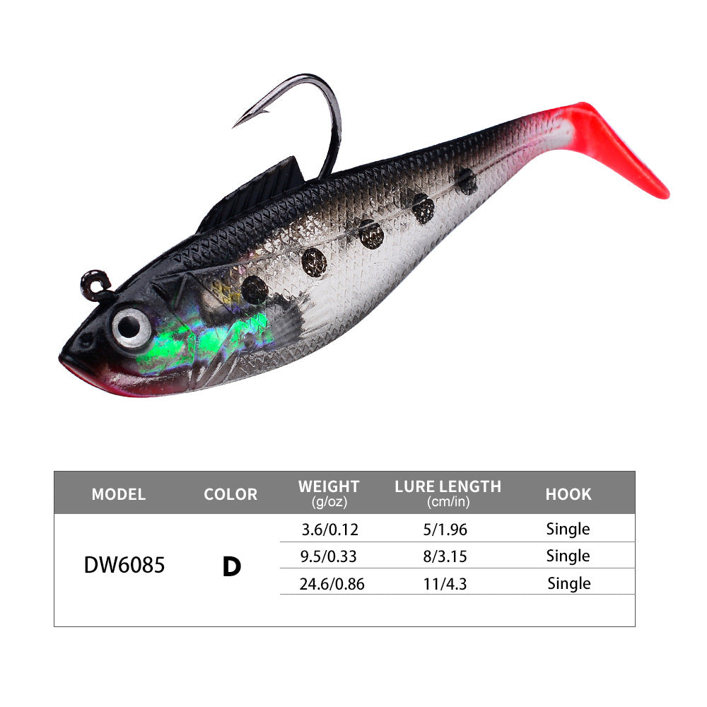 DW-6085 Jig Head Lures – Lead Head Jig with Soft Body – Bulk Order