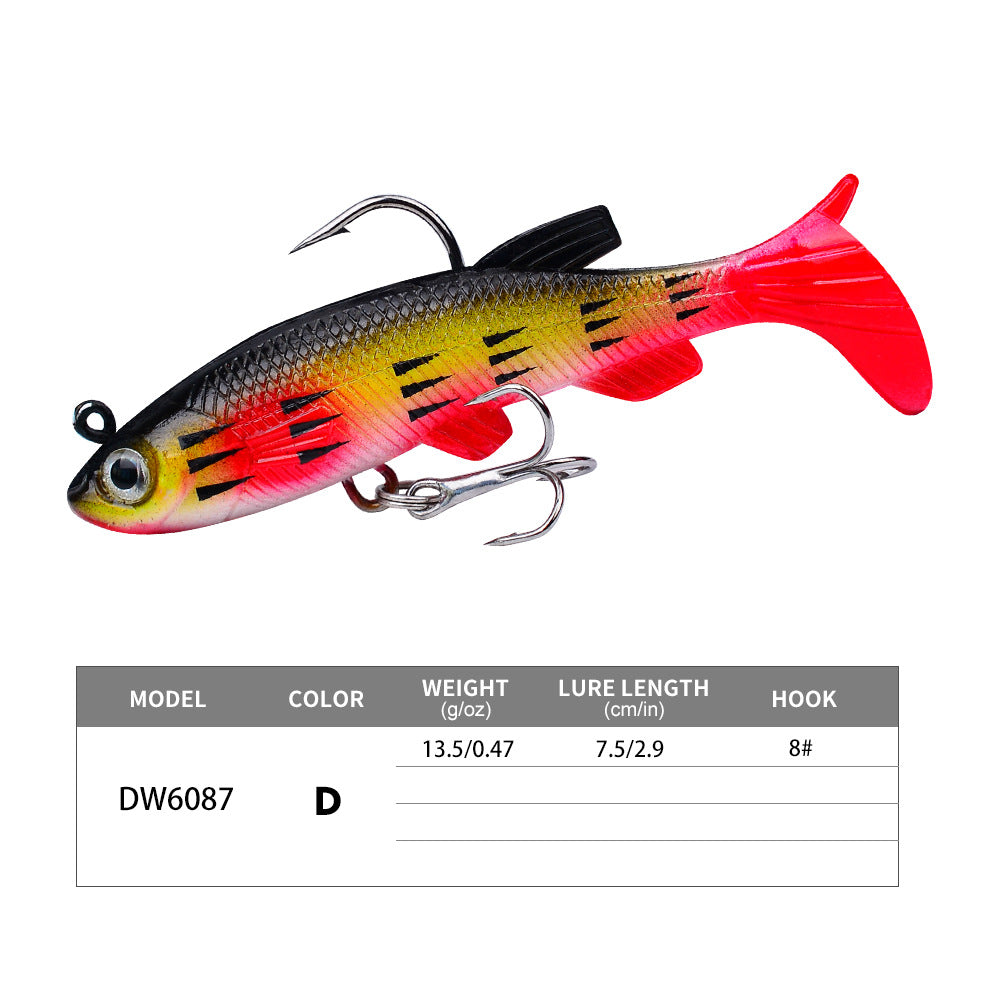 DW-6087 Jig Head Lures – Lead Head Jig with Soft Body – Bulk Order