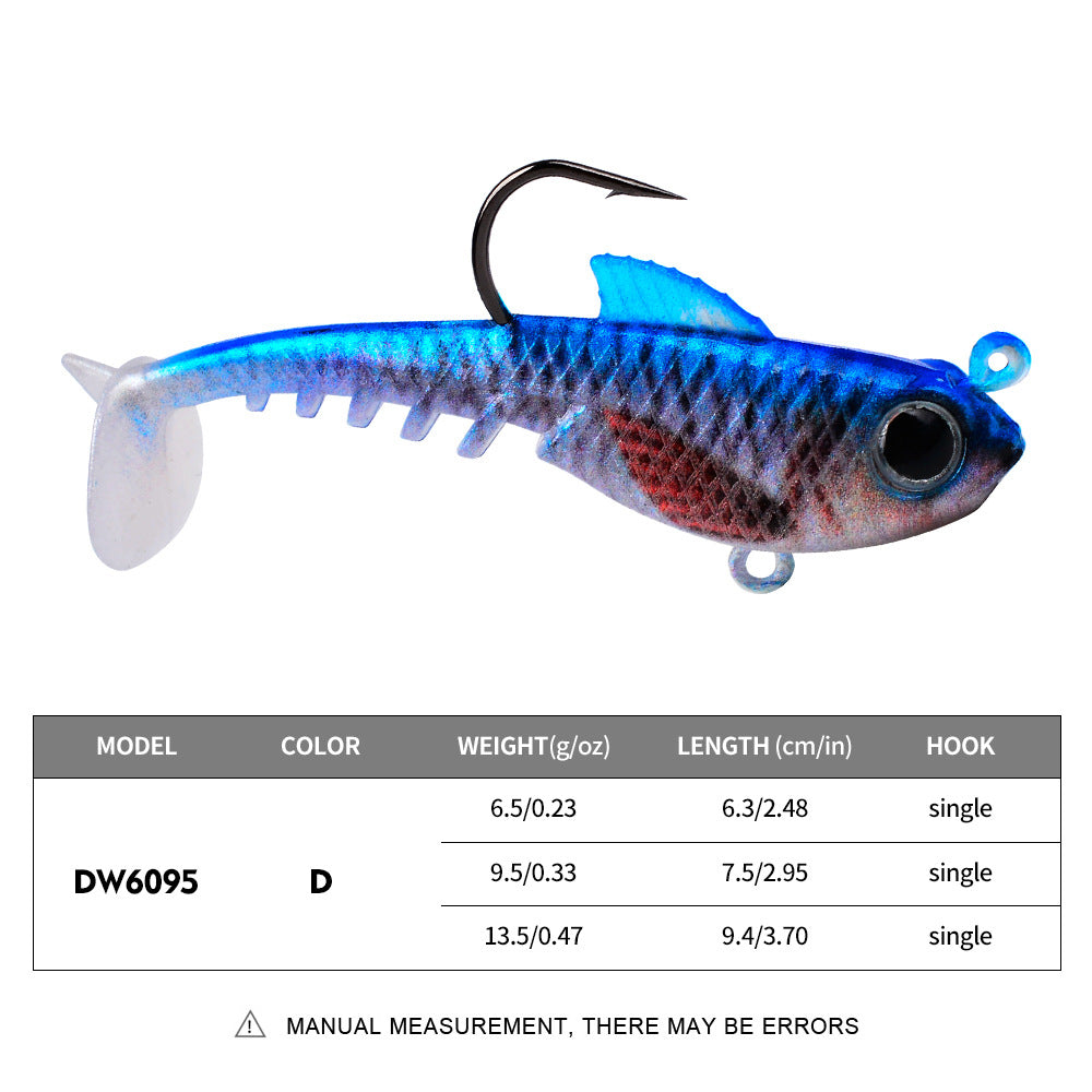 DW-6095 Jig Head Lures – Lead Head Jig with Soft Body – Bulk Order