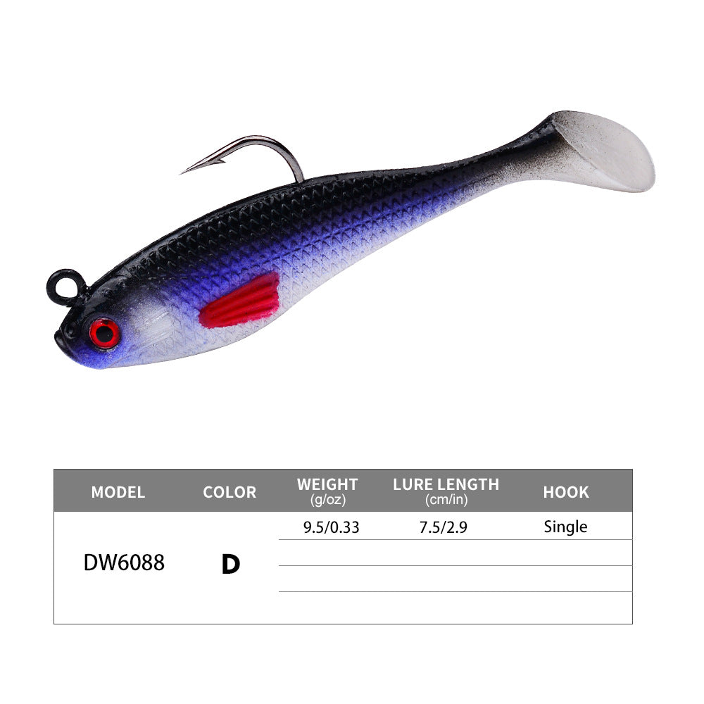 DW-6088 Jig Head Lures – Lead Head Jig with Soft Body – Bulk Order