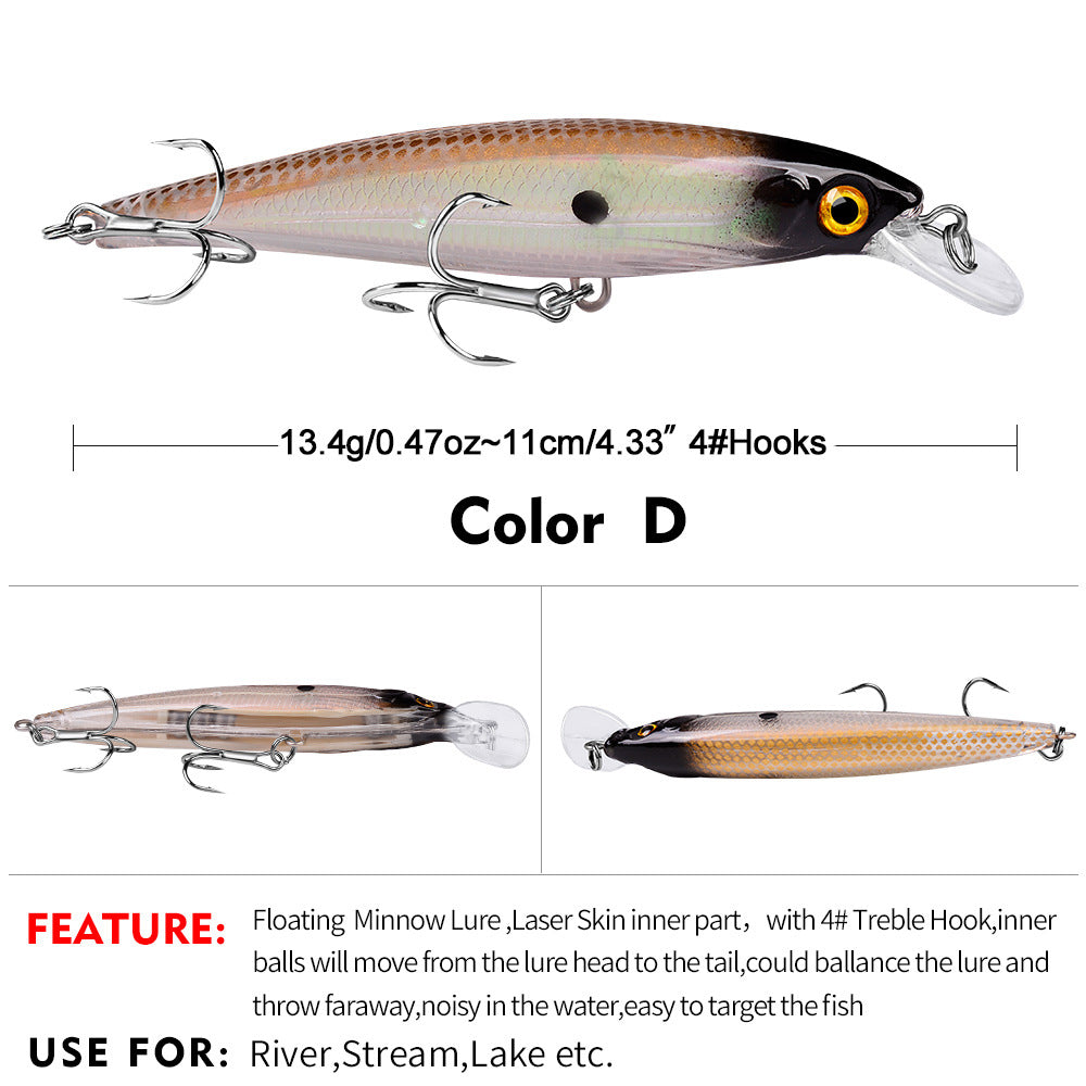 DW1199 Minnow Lures – Swimming Bait for Freshwater and Saltwater – Bulk